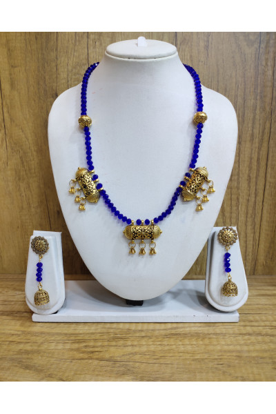 Golden Oxidize Charms And Color Beads Combine Handmade Jewellery (JN21J13)